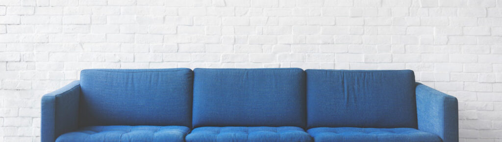 image of blue couch